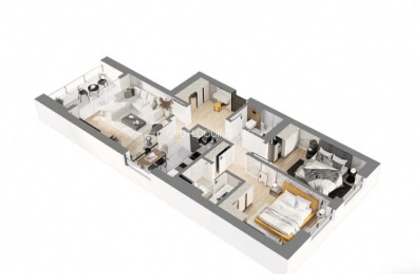 AP. 3 CAMERE | JIULUI | PRETABIL SEDIU FIRMĂ | PARCĂRI DISPONIBILE - 3