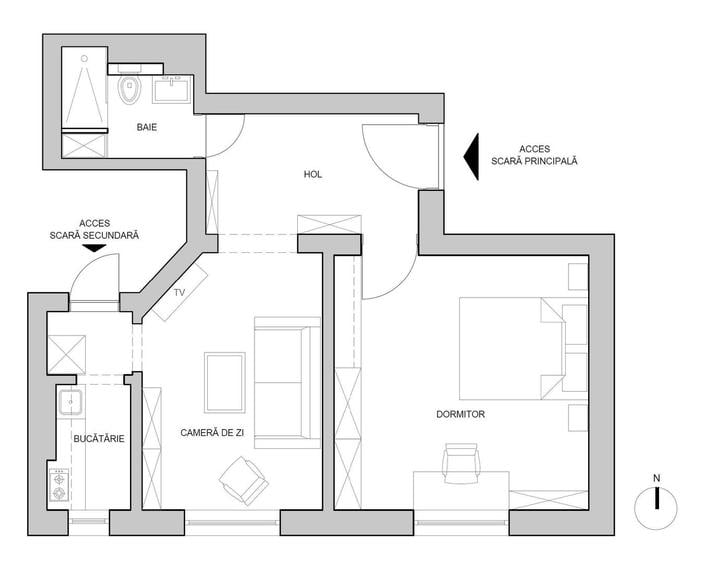 Apartament 2 cam. de vânzare - Piata Victoriei - renovat premium,bloc consolidat