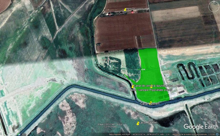 Teren lacul Razelm - canal Lipoveni - Iazurile - Valea Nucarilor