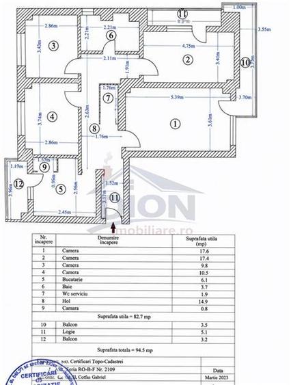 APARTAMENT 4 CAM, PIATA SUDULUI OBREGIA