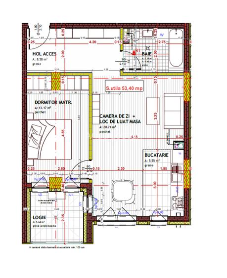 Apartament 2 camere Floresti, str. Tineretului - 16