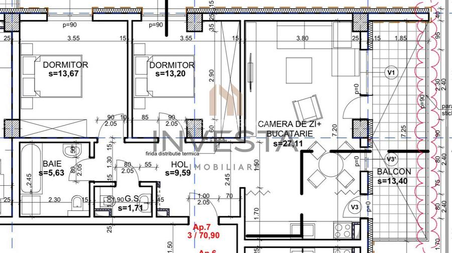Apartament 3 camere cu extras de carte funciara! Imobil premium! - 1