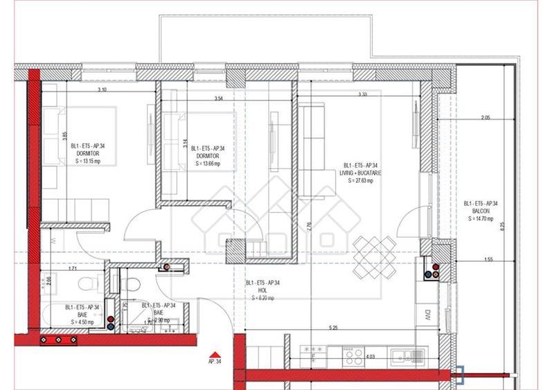 Apartament de vanzare in Sibiu - 3 camere - ansamblu nou, bl cu lift