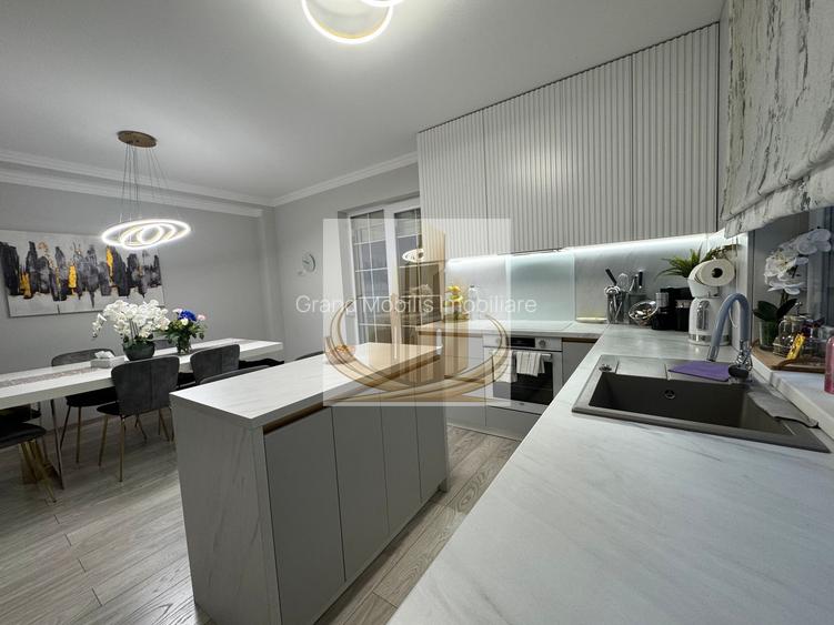 Casa in stil mediteranean, ultrafinisată 5 camere, 3 bai + curte.