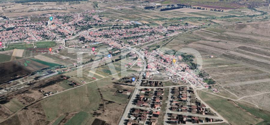 Teren de vanzare 629 mp cu autorizatie de constructie Cristian Sibiu