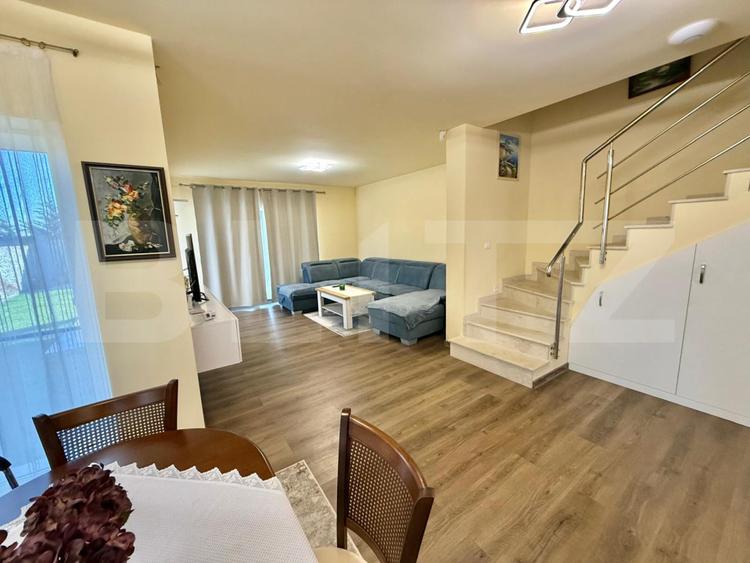 Duplex LUMINOS 120MP utili P+1E curte spatioasa terasa acoperita