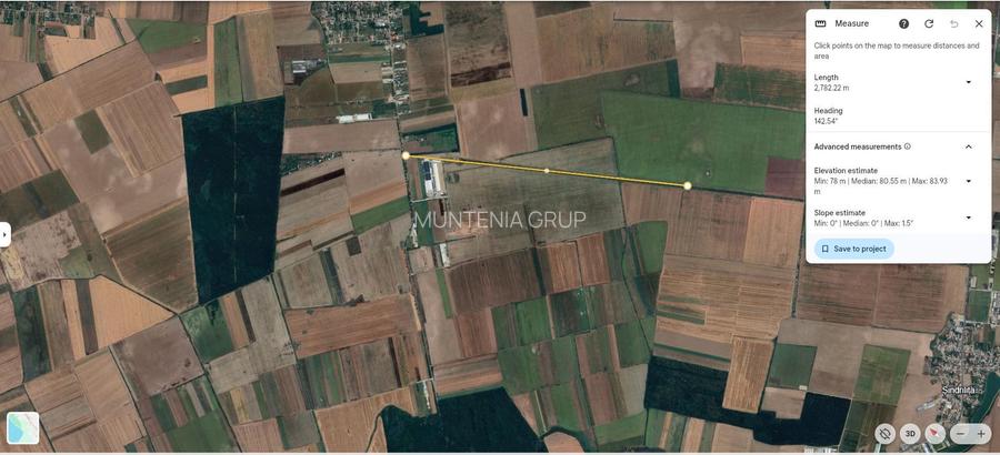 AFUMATI - Consultech Calipso, 19.800 teren cu deschidere de 407 m. - 2