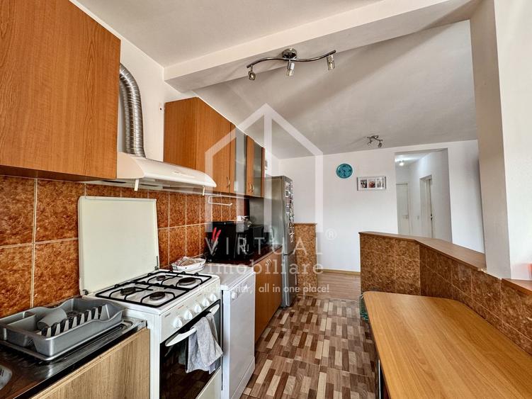 Mansarda cu 3 camere, 67mp utili+ 2 balcoane, intabulata, Terezian