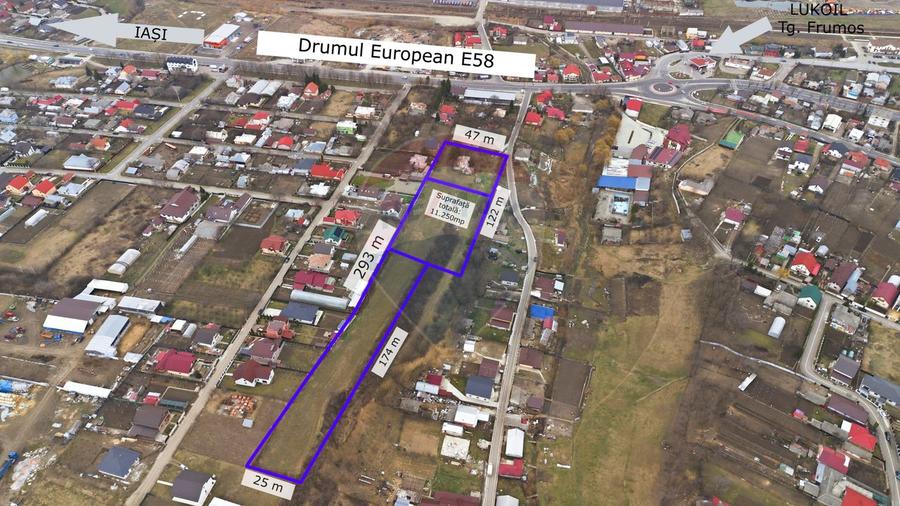 Teren pentru investiție, Intravilan , 11.254mp în Oraș - Targu Frumos