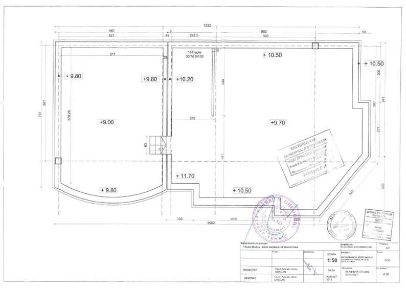 Clădire 418 mp utilă (închiriere completa sau pe etaje), Zona Brancoveanu
