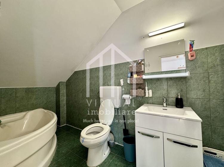 Mansarda cu 3 camere, 67mp utili+ 2 balcoane, intabulata, Terezian