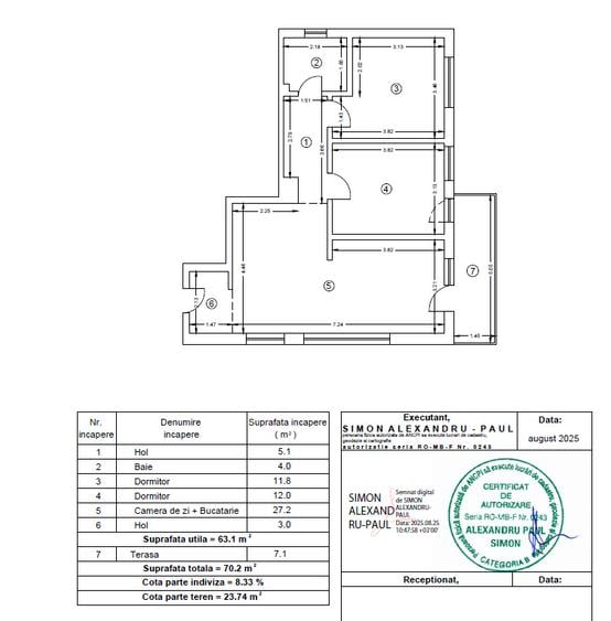 Eclipsei metrou Leonida apartament 3 camere.