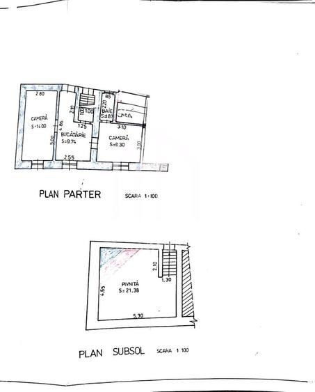 Apartament la casa de vanzare in Sibiu, 35 mp utili zona Centrala