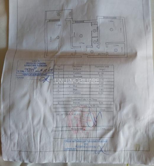 Etaj 2-Oancea Esplanada -2 Camere Decomandat 56mp-bloc 87' - 9