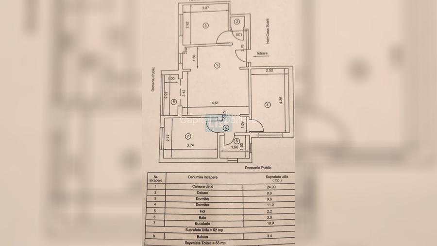 Apartament 3 cam | et. 2 | - 4