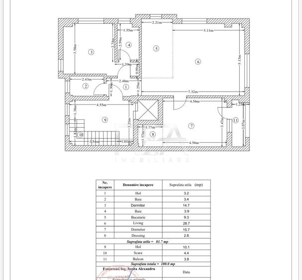 Apartament Superb 3 Camere  Bloc Boutique Baneasa-Aviatiei