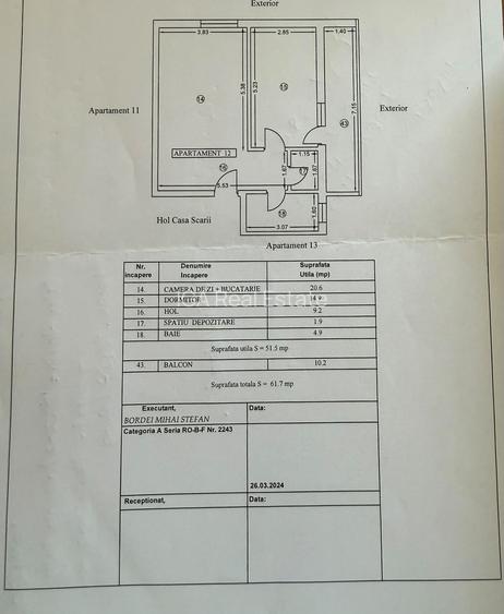 Apartament decomandat 2 camere | 300 m de plaja | Loc de parcare inclus - 17