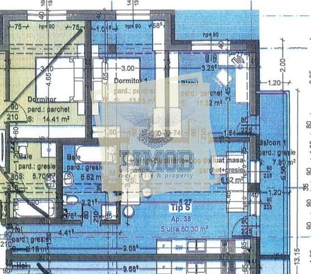Apartament 3 camere loc parcare zona Selimbar