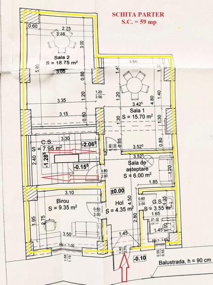 Spatiu comercial 117 mp de inchiriat, str. Logofat Tautu, Bacau