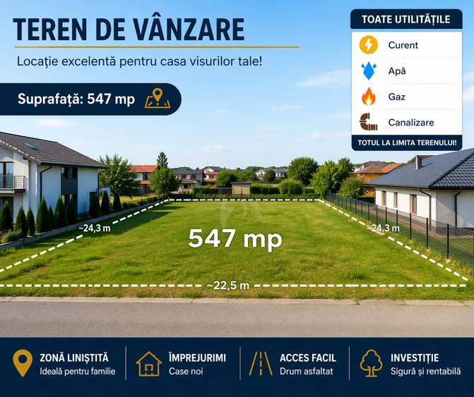 TEREN DUPLEX, TOATE UTILITATILE , COMISION 0%