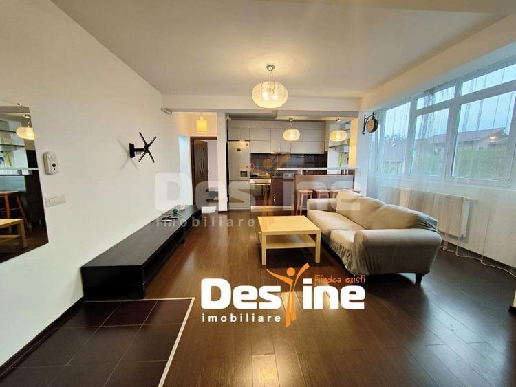 Apartament 3c mobilat și utilat, cu balcon + loc parcare