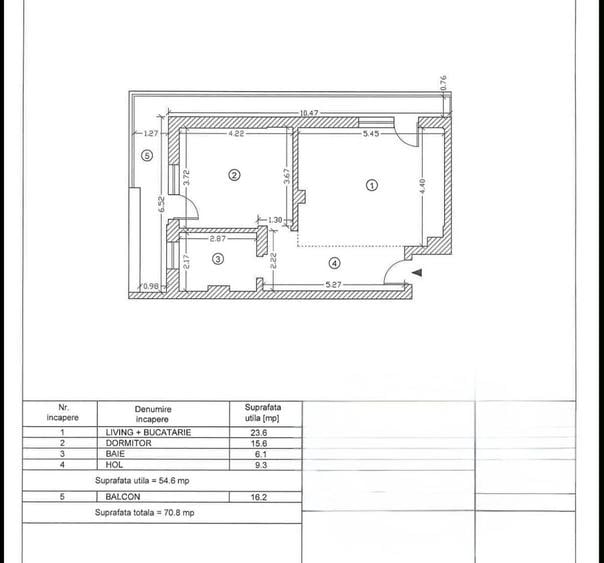 Apartament 2 camere zona Tomis Plus