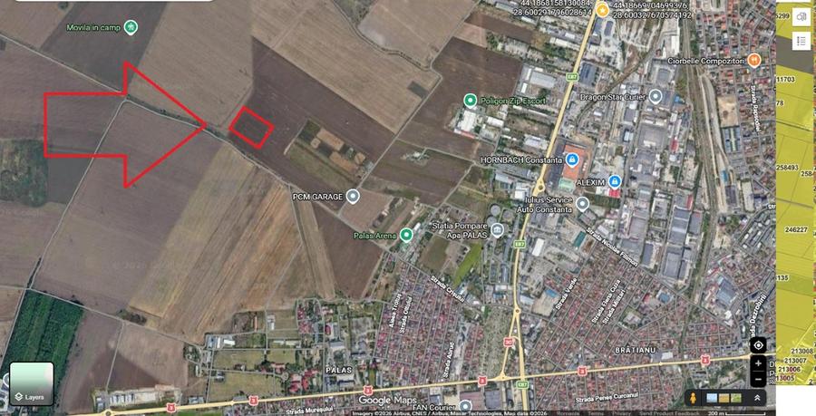 Potențial Industrial/Construibil: Teren 25.600 mp, Constanța - Str. Crișului