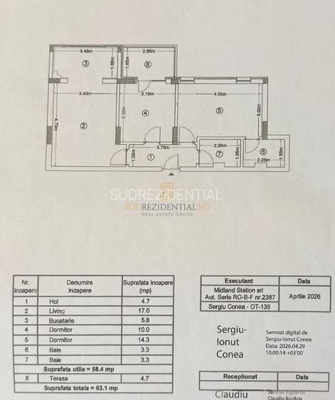 Apartament cu 3 camere de vanzare, Strada Crisul Repede - Bragadiru - 1