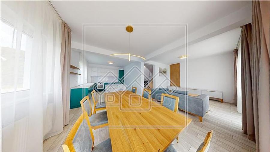 Casa 5 camere, 216 mpu, 550 mp teren, mobilata si utilata, Cisnadioara