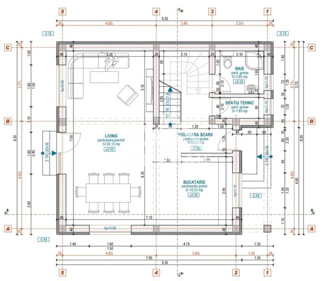 CASA INDIVIDUALA 4 camere, teren mare