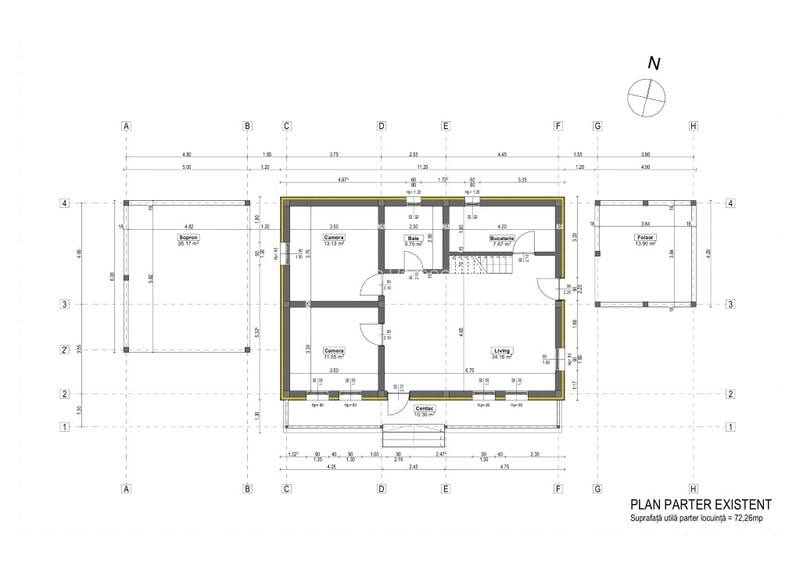 Casă individuală la roșu, 5 camere, teren amenajat, proprietar, Mitocul Bălan - 12
