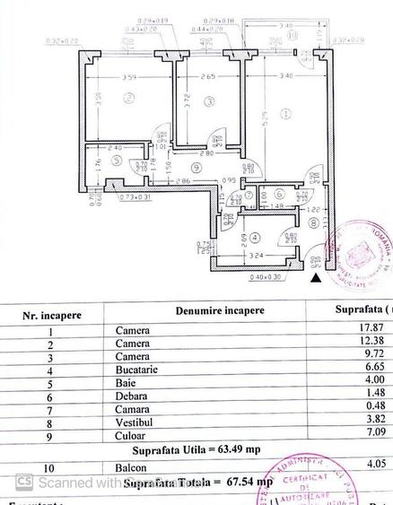 3 cam Gorjului 100m Metrou | Et 2/8 | 67mp | Parc In Fata  | 105000€ - 2