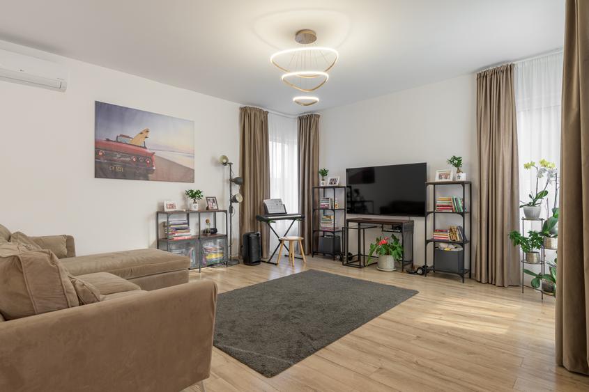 Casa Individuala P+M - Tunari - Mobilata & Utilata - Teren 425 MP - NOU
