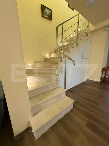 Duplex LUMINOS 120MP utili P+1E curte spatioasa terasa acoperita
