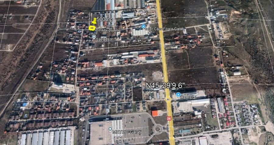 Loturi de teren de la 500mp ideale pentru casa in zona Metro cu utilitati