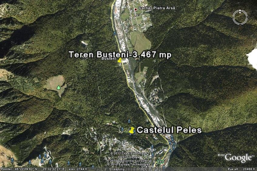 Proprietar, vand teren Busteni Poiana Tapului Prahova 3.450 mp