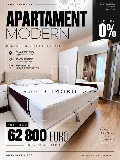 Apartament 2 Camere | Mobilat + Utilat Modern | Tiglina 1 | Parc