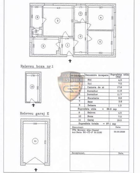 3 camere Tomis II 71mp parter gaze la usa de renovat posibilitate Garaj si Boxa - 2