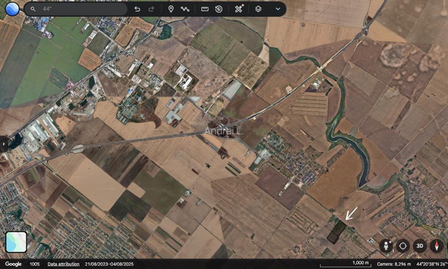 Teren extravilan 75.800 m² – deschidere 170 m DN4, lângă nod Autostrada A0  - 2