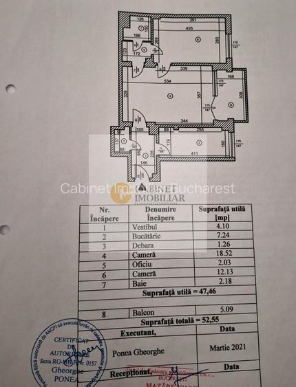 2 camere I ASE I Etaj intermediar I 53 mp - 12