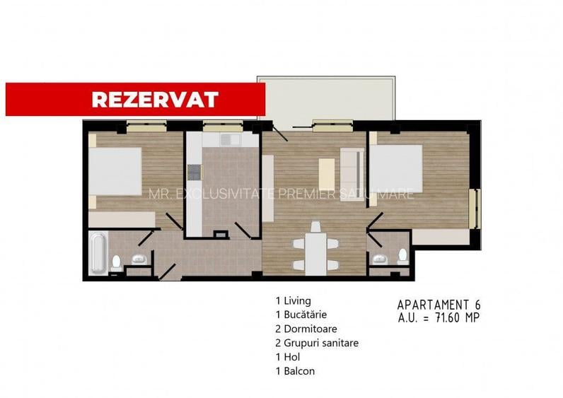 Zorilor Residence, Apartamente Noi 2-3-4 camere - Str. Zorilor - Carei - 13