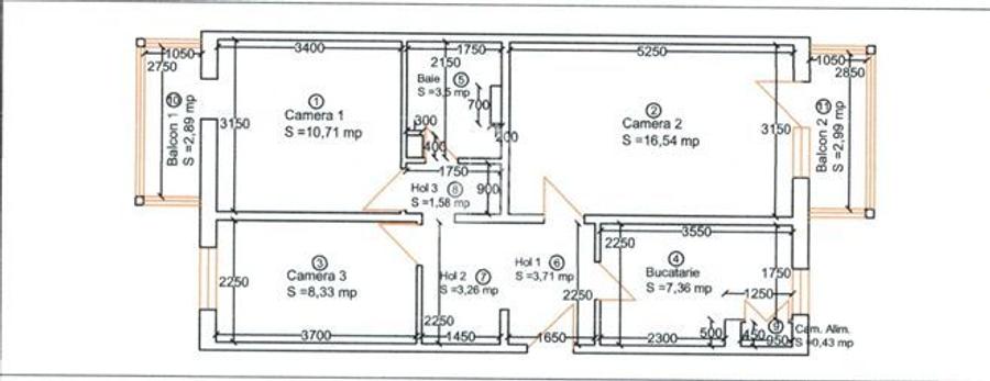 Apartament 3 camere de vanzare, Boxa, Zona Lipovei, Timisoara