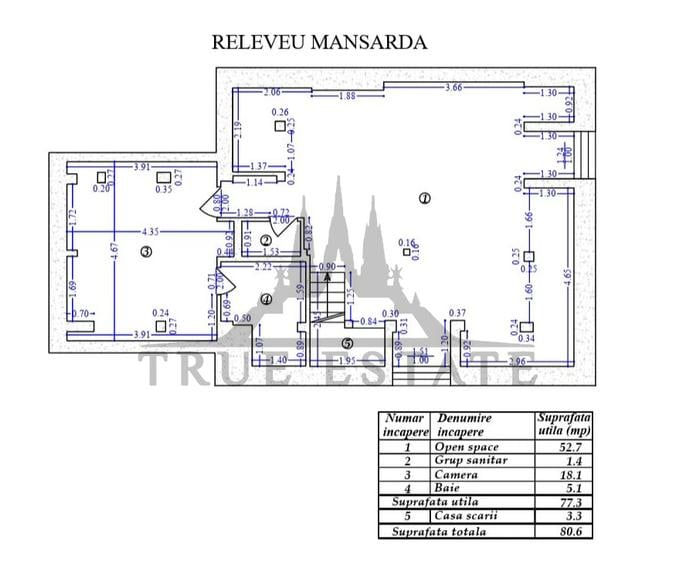 Apartament cu 5 camere in vila cu loc de parcare in curte zona Barbu Vacarescu