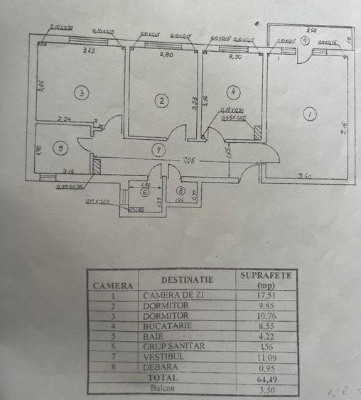 Vanzare apartament 3 camere Calea Ferentari