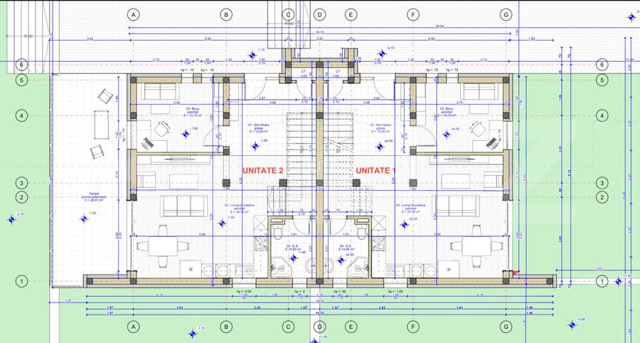Teren 1012 mp, front 16 m, AC-casa familiala cu 2 unit locative, Dezmir - 5