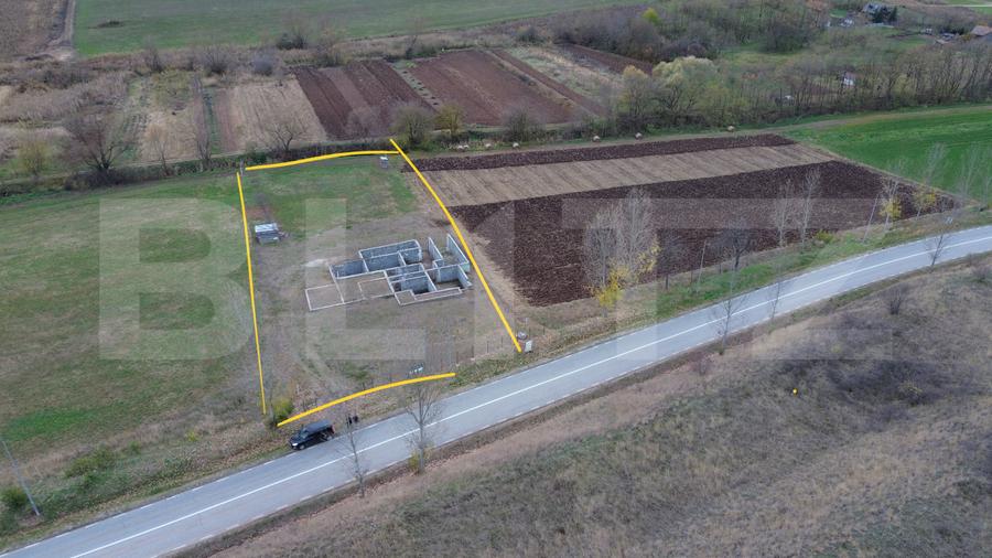 Teren intravilan cu proiect de casa 2600, zona Hapria