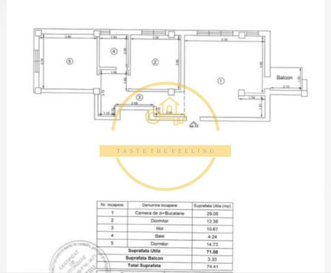 🏠Apartament 3 cam, 71MP utili, etaj 1 // 📍Valea Lupului - Cubic Plaza