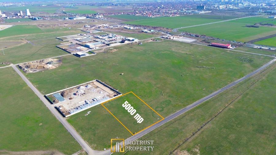 Teren logistic de vânzare 5.000 mp – acces Centura Arad | PUZ aprobat