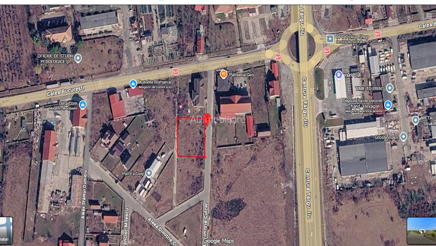 Teren intravilan de vânzare – Drăgoeni 1, Târgu Jiu – deschidere 40 m - 2