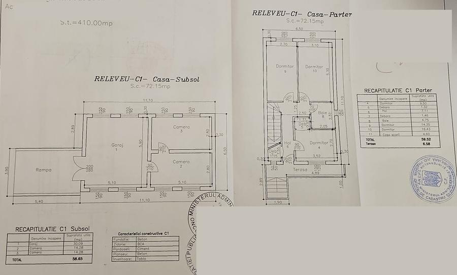 Marasesti-Central-vila S+P+1+M- ter- 410 mp la 480000 euro